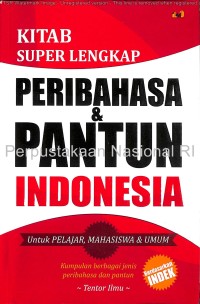 Image of Kitab Super Lengkap Peribahasa Dan Pantun Indonesia
