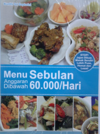 Image of Menu Sebulan Anggaran Dibawah 60.000 per Hari